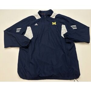 Vintage Michigan Wolverines Adidas Scorch Windbreaker Jacket Men XL Climaproof